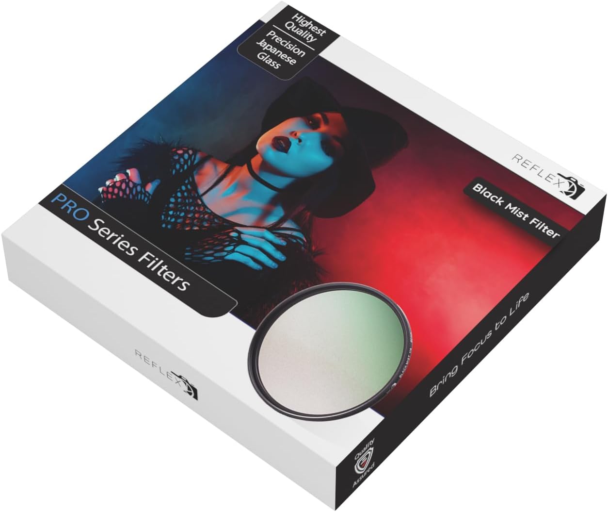 Reflex Camera 77mm 1/4 Black Mist Filter Premium Soft Diffusion Effect for Cinematic Glow and Reduced Contrast in DSLR