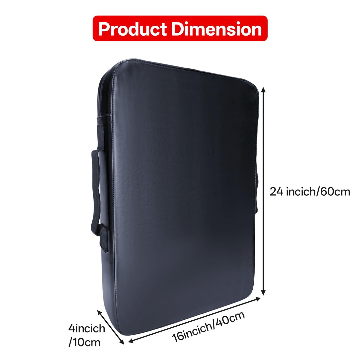 SANKOYO Basketball Pads for Training - Football Blocking Pad Training Equipment with Handles, 24"x16" Denser Softer Foam Shield for Lacrosse, Hockey, Martial Arts - Tackle Dummy Kick Pad. (1 Pcs)