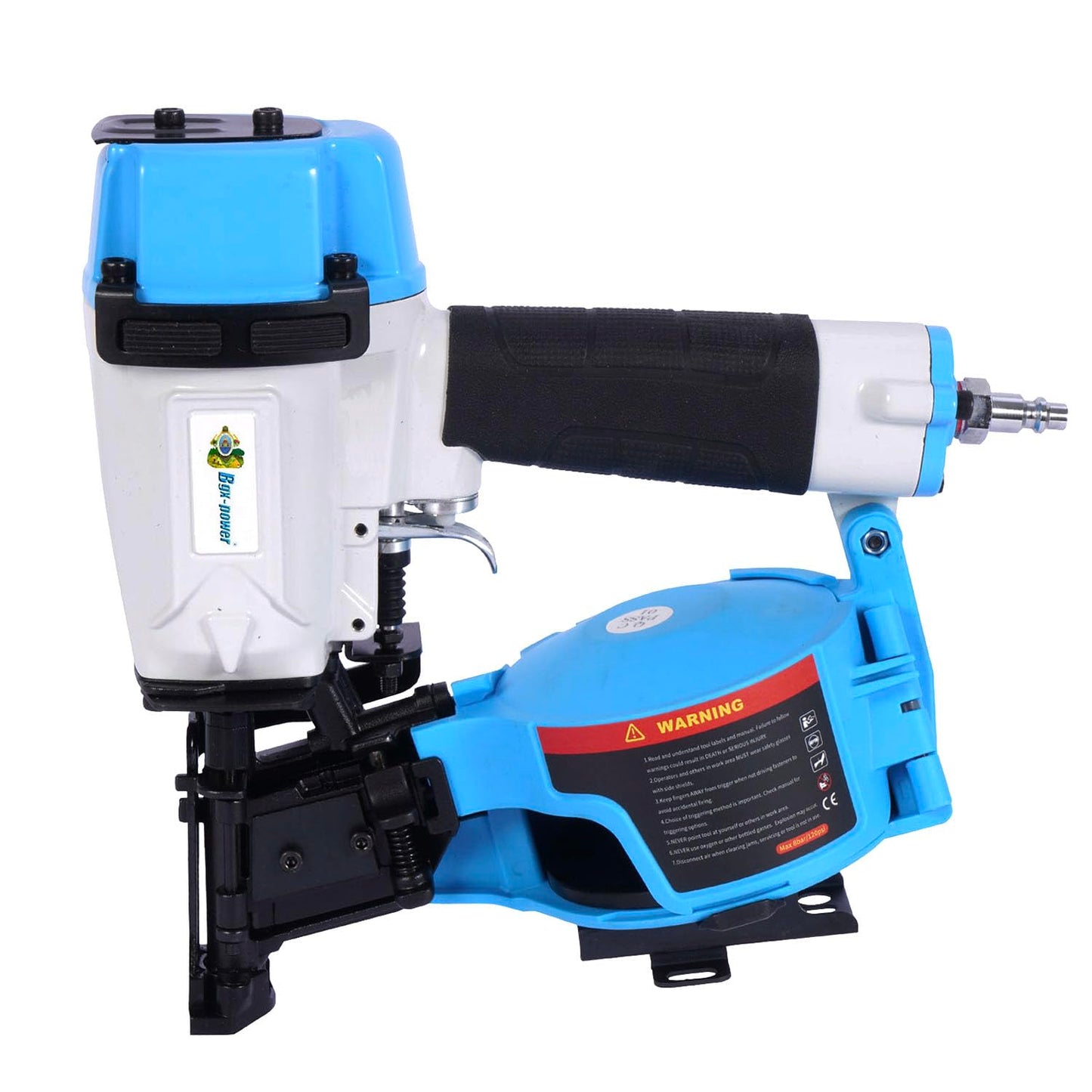 Honduras Style Roofing Nail Gun, 15 Degree CN45N Roofing Nailer 3/4-Inch to 1-3/4-Inch Coil Nails, 120-pcs Load Capacity Coil Nailer