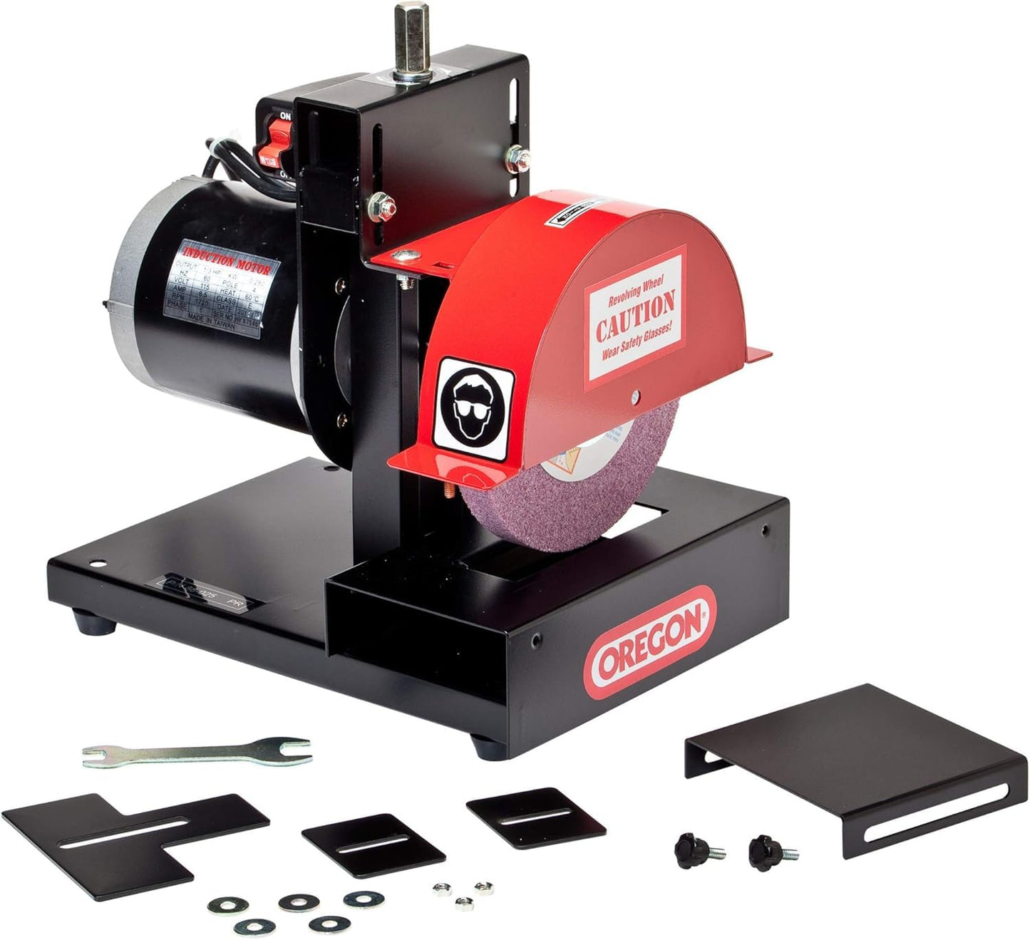 Oregon Economy Lawn Mower Blade Sharpener & Grinder, Heavy Duty, 1/3 HP Motor, Adjustable (88-025)