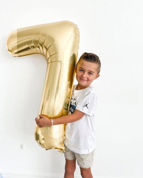 Champagne Gold 9 Balloon - 40 Inch Giant Number Balloon for 9th Birthday Decorations