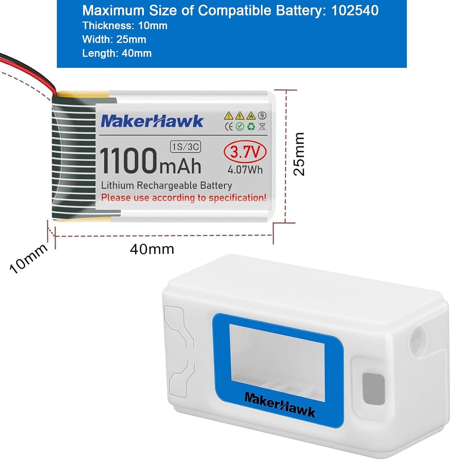 MakerHawk 2 Pack ESP32 V3 Protective Case for LoRa Development Board Antenna OLED Display with Type C and Copper Tube