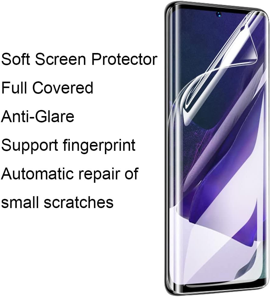 BYIUIHS 2-Pack S22 (2+2) (4 Screen Protector for Samsung Galaxy Ultra - Matte Finish + Clear Camera Lens Protectors