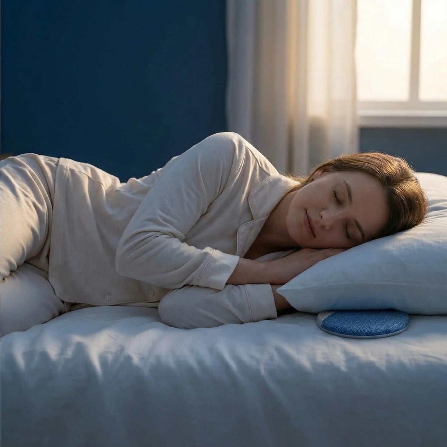 Learoin 2026 Sleep Pillow Speaker, Upgrade Bluetooth Pillow Speaker for Sleeping, Ultra-thin Pillow Speaker with White