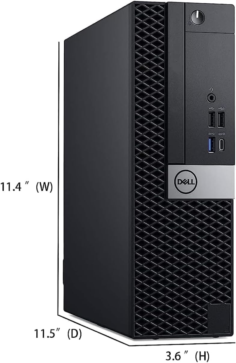 Dell OptiPlex 7050 SFF Desktop Computer PC, Intel Core i5-6500, 8 GB DDR4 RAM, 256 GB SSD, Keyboard & Mouse, Windows 11 Pro (Renewed)