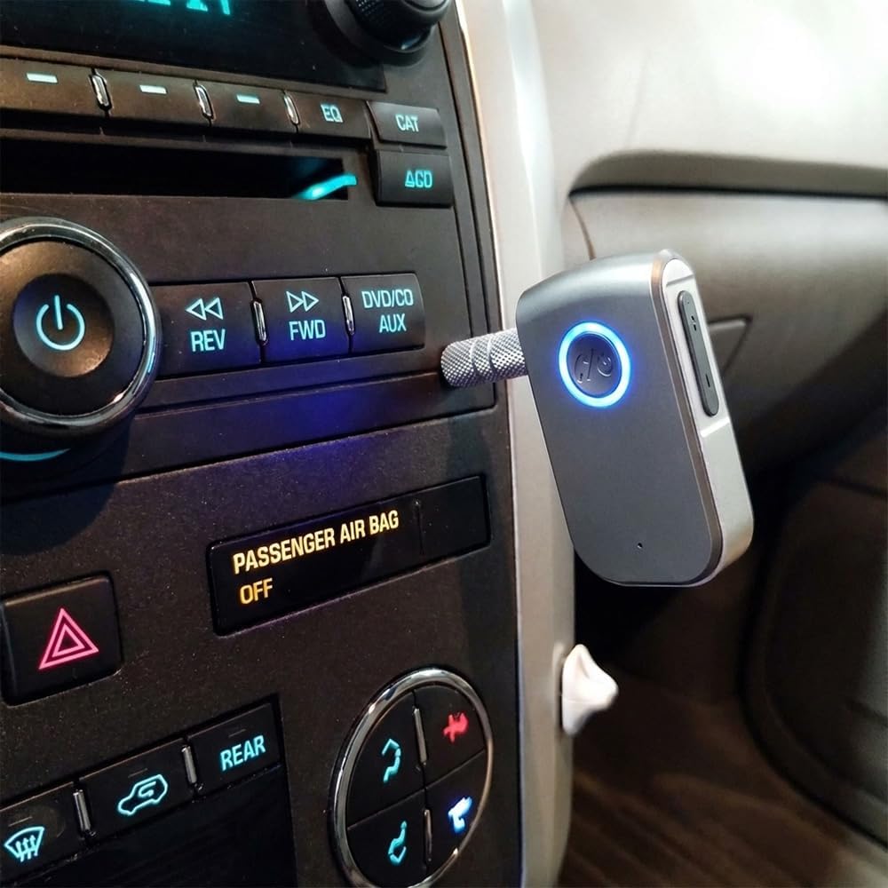 Senkiila Car,3.5mm Bluetooth AUX Adapter for Wireless Receiver AUX Bluetooth Car Adapter,Hands-Free Call for Cars