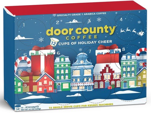 Holiday Cheer Coffee | 12 Single Serve Cups Gift Box - Unique Flavors for 2025 Advent Calendar