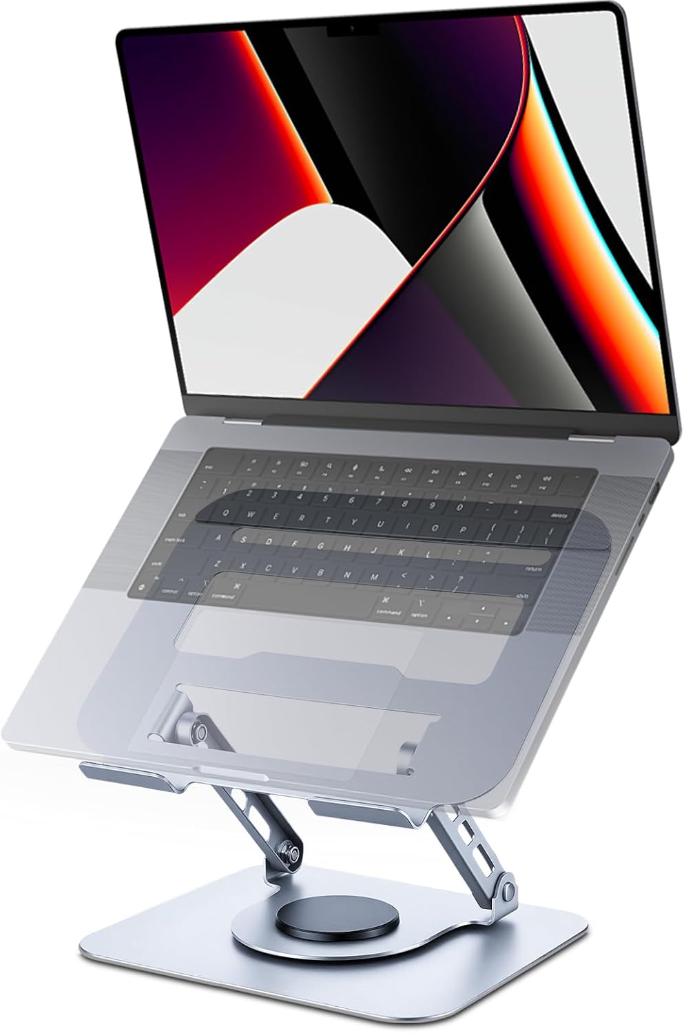 Leeboom 360 (1015.6", Ergonomic Laptop Stand for Desk, Rotating Aluminum Laptop Riser, Adjustable Notebook Holder