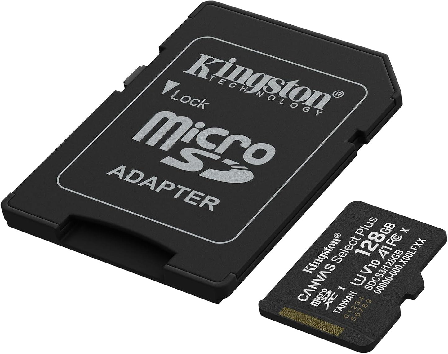 Kingston 128GB 150MB/s 10, U1, V10, A1 SDCS3/128GB Canvas Select Plus microSD Card | Up to | Class UHS-I, |
