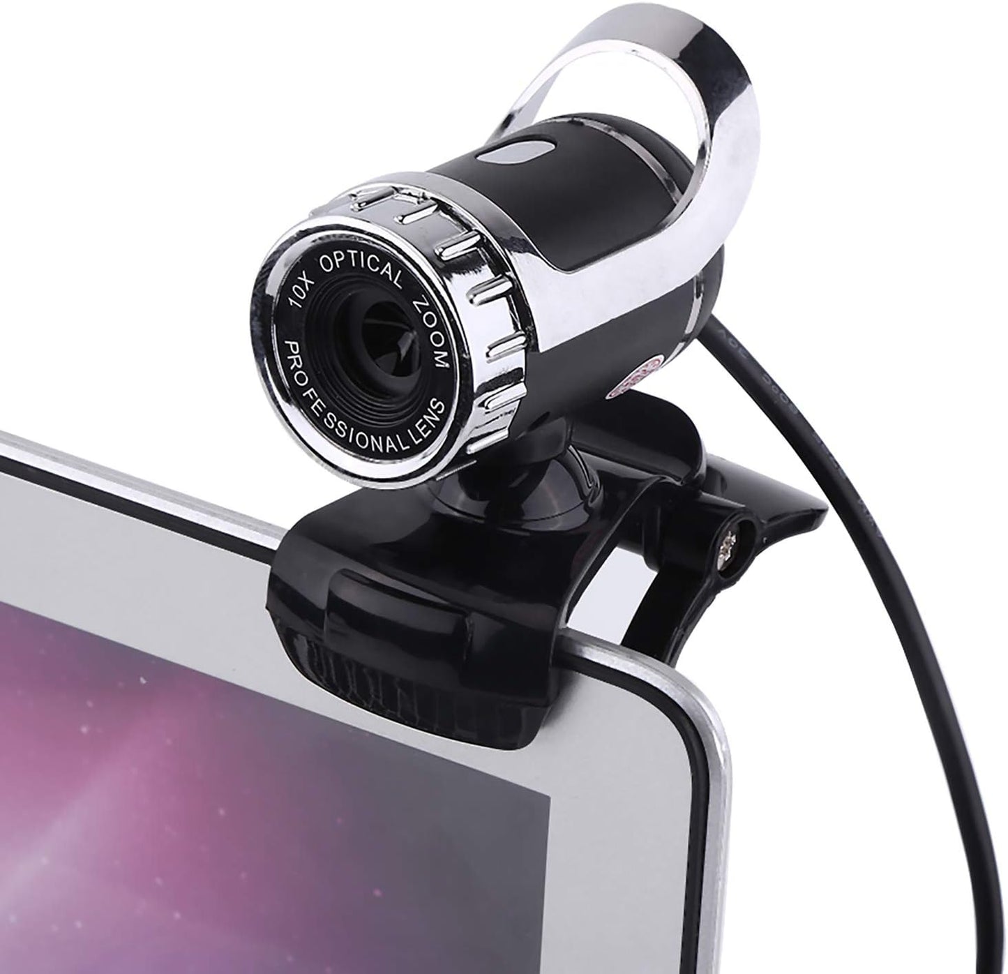 Sonew 2.0 12M 360 Webcam Camera, USB Pixels Clip-on Webcam PC Camera with Rotating Stand and Built-in Microphone
