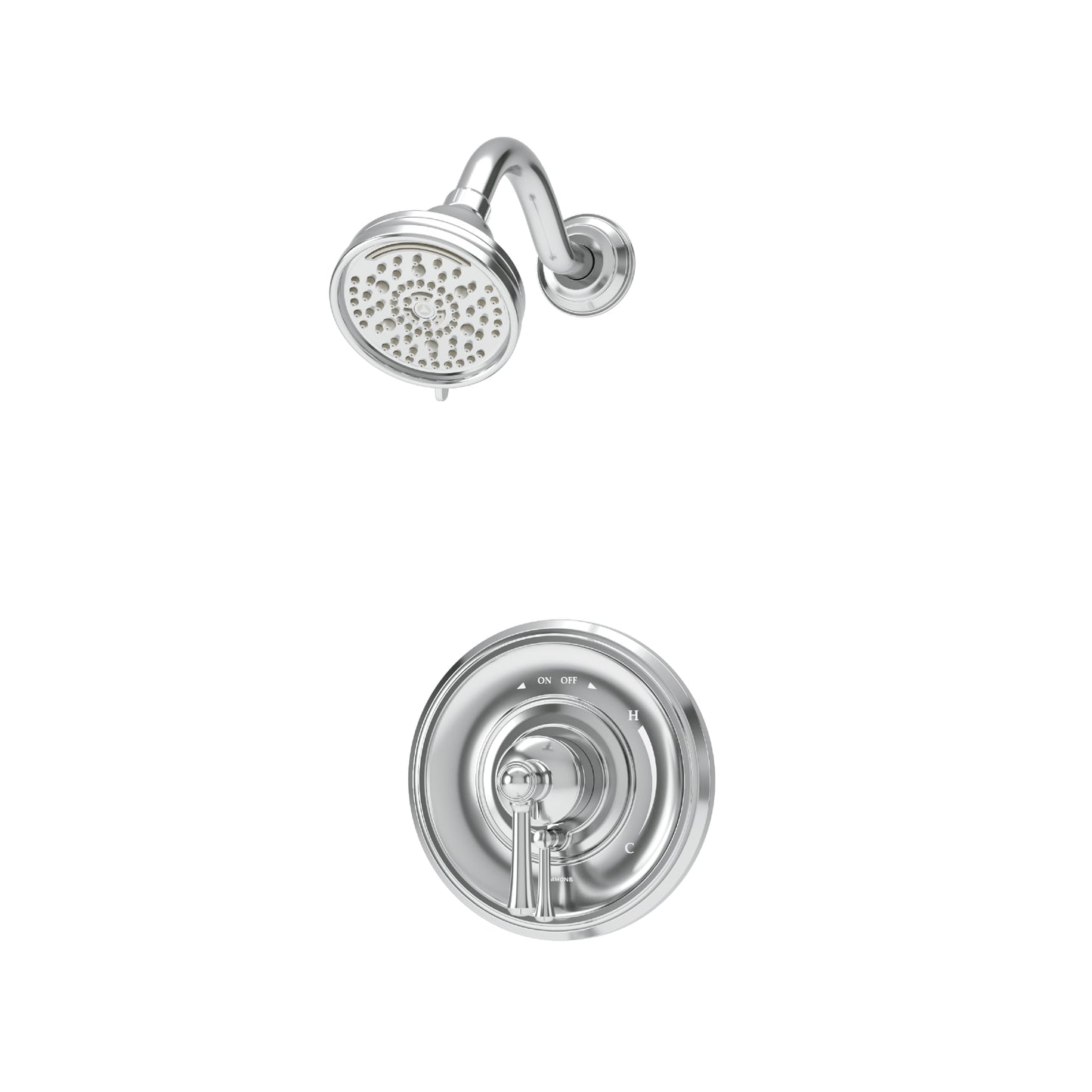 Symmons Braston HydroMersion Single Handle Shower Trim Kit in Polished Chrome - 1.5 GPM (Valve Not Included) - S589115TRM
