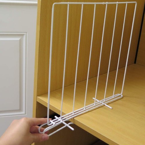Evelots Shelf Dividers - 8 Pack Closet Organizers for Wood Shelves | Durable 12-Inch Tall Design