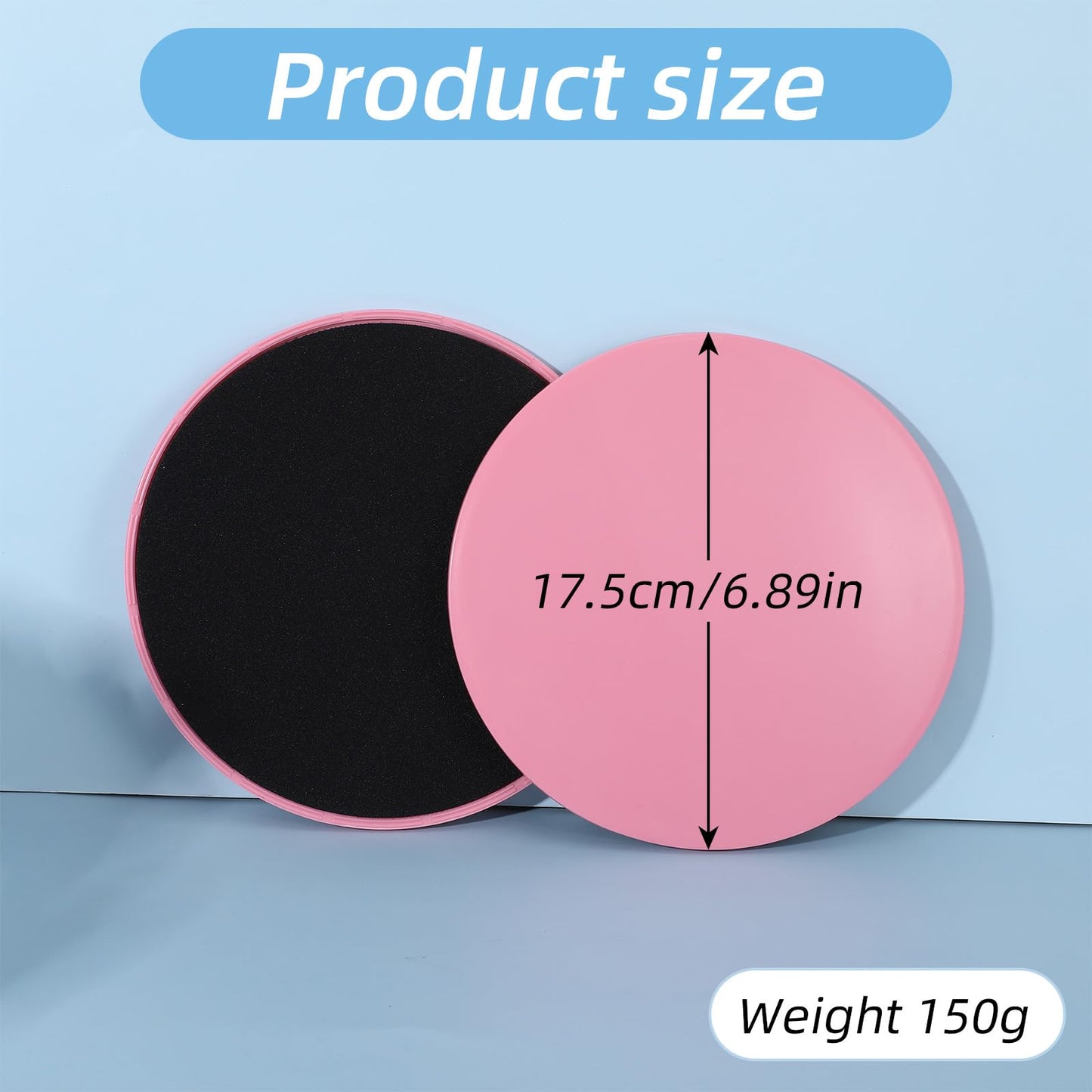 MAQUITA 20 Pcs Exercise Glider Discs Gifts for Group Training Classes Fitness Slider Workout Dual Sided AB Pads for Gym Carpet Hardwood Floor