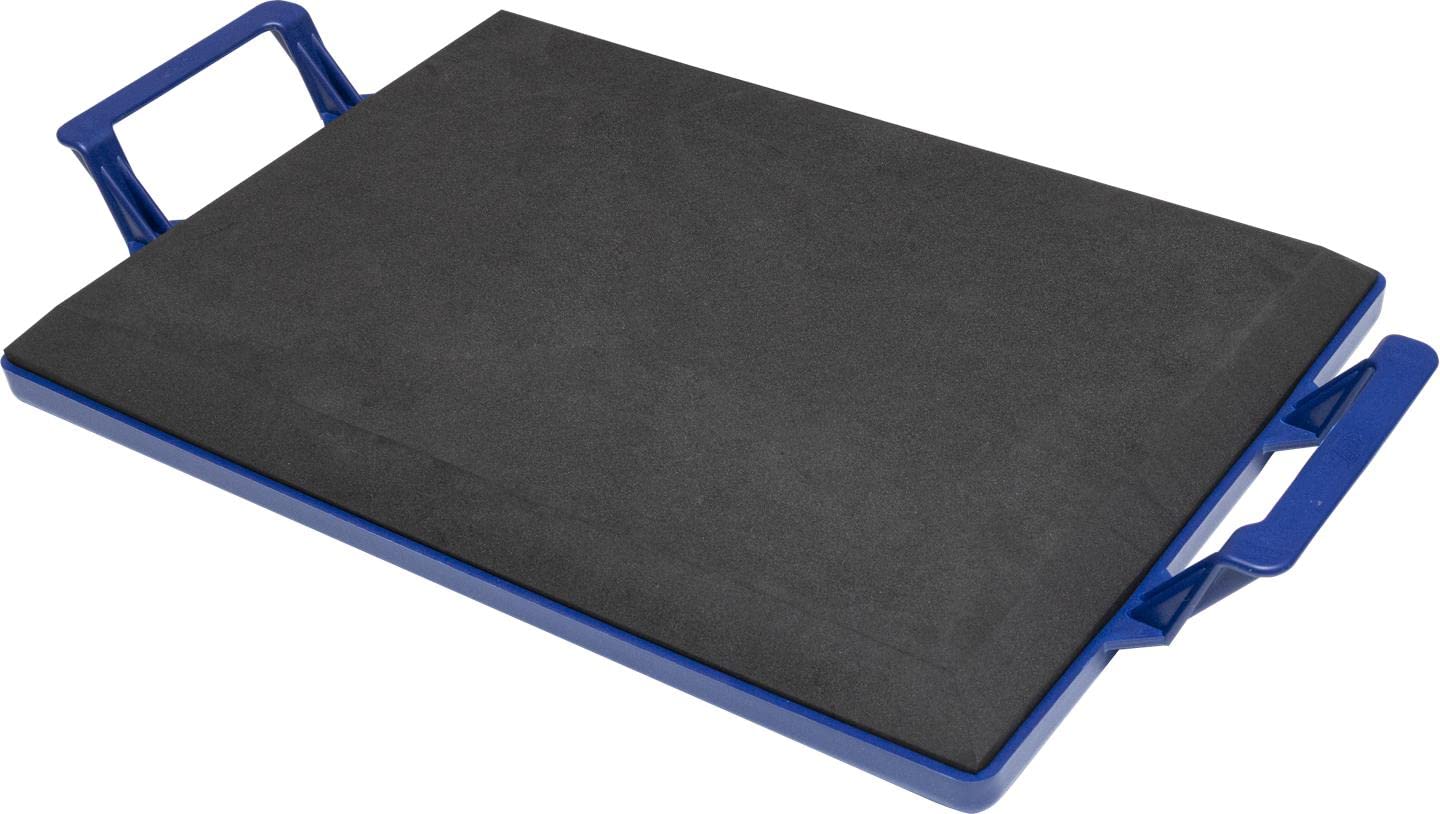 Marshalltown Foam Concrete Kneeler Board with Extra Large Handles, Hard Bottom Foam Kneeling Pad for Concrete Work, 19 x 13 Inch Padded Knee Board for Concrete Finishers, KB451