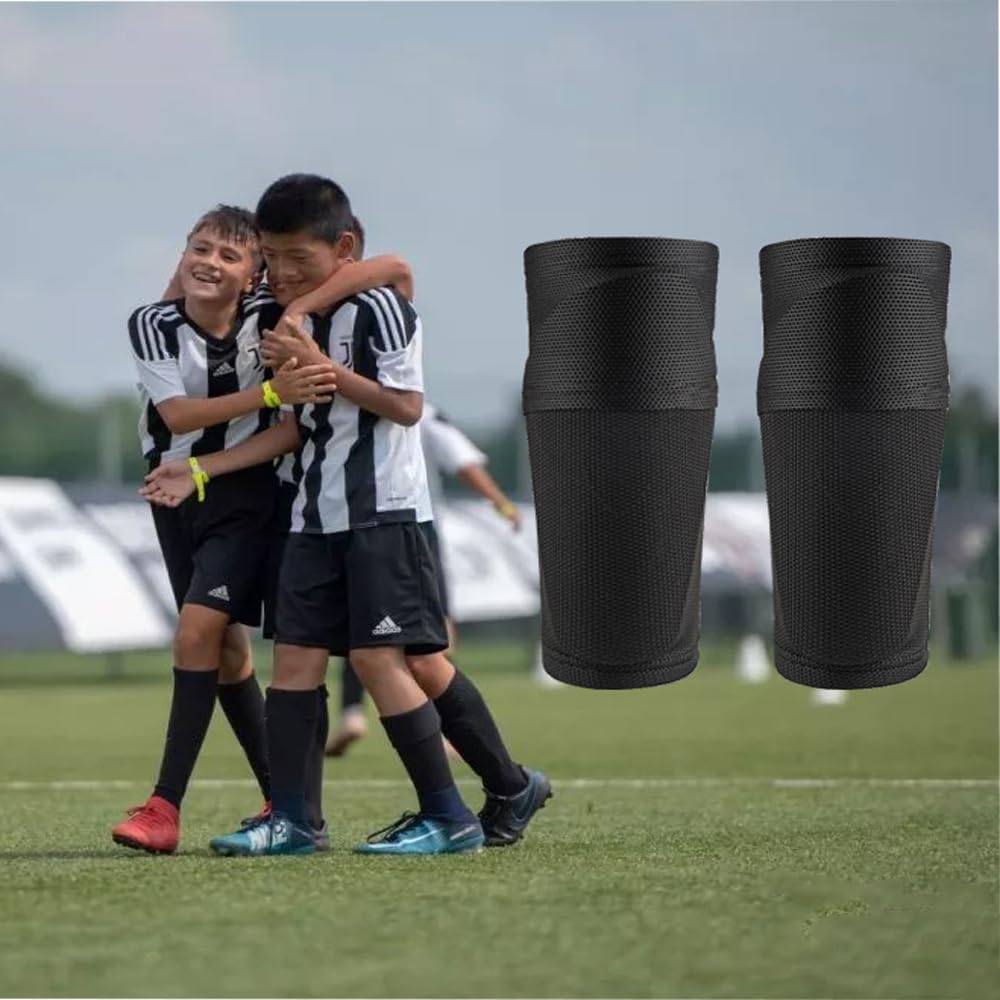 Soccer Shin Guards Sleeves for Kids Youth - Sleeves for 3-15 Years Old Boys and Girls for Football Games, Sleeves with Optimized Insert Pocket for Soccer, Football(S, 2 Pair)