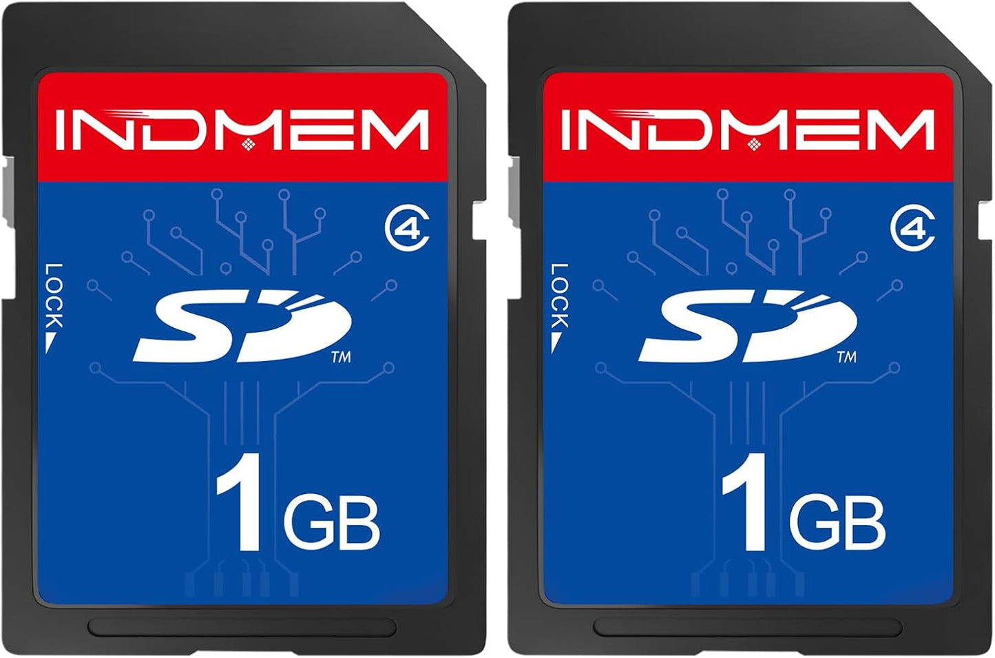 elecacc 1GB (2 Pack) 4 MLC 1GB(2pc) SD Card Class Flash Memory Cards Stanard Secure Digital Cards Camera Cards