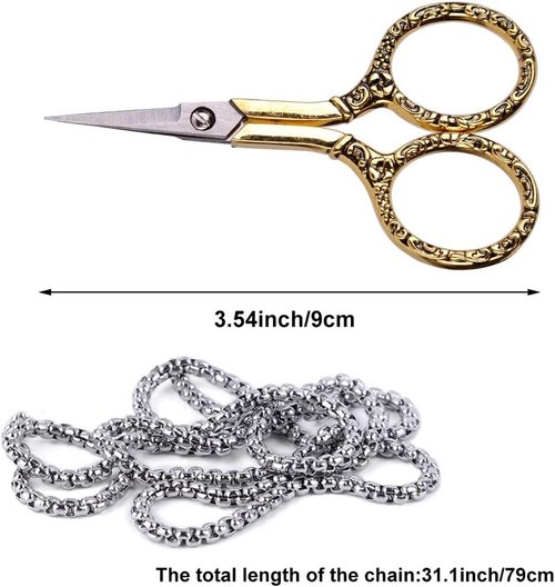 BUTUZE Embroidery Scissors - Exquisite Retro Design for Sewing & Crafting | Stainless Steel DIY Kit