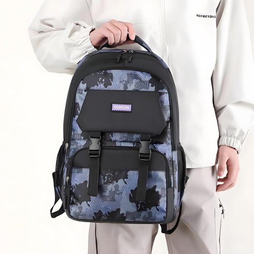 MechMaj Backpack for Boys Kids School Bags Teen Elementary Middle Student Backpacks 16 inch Laptop Bag Back Packs(Blue)