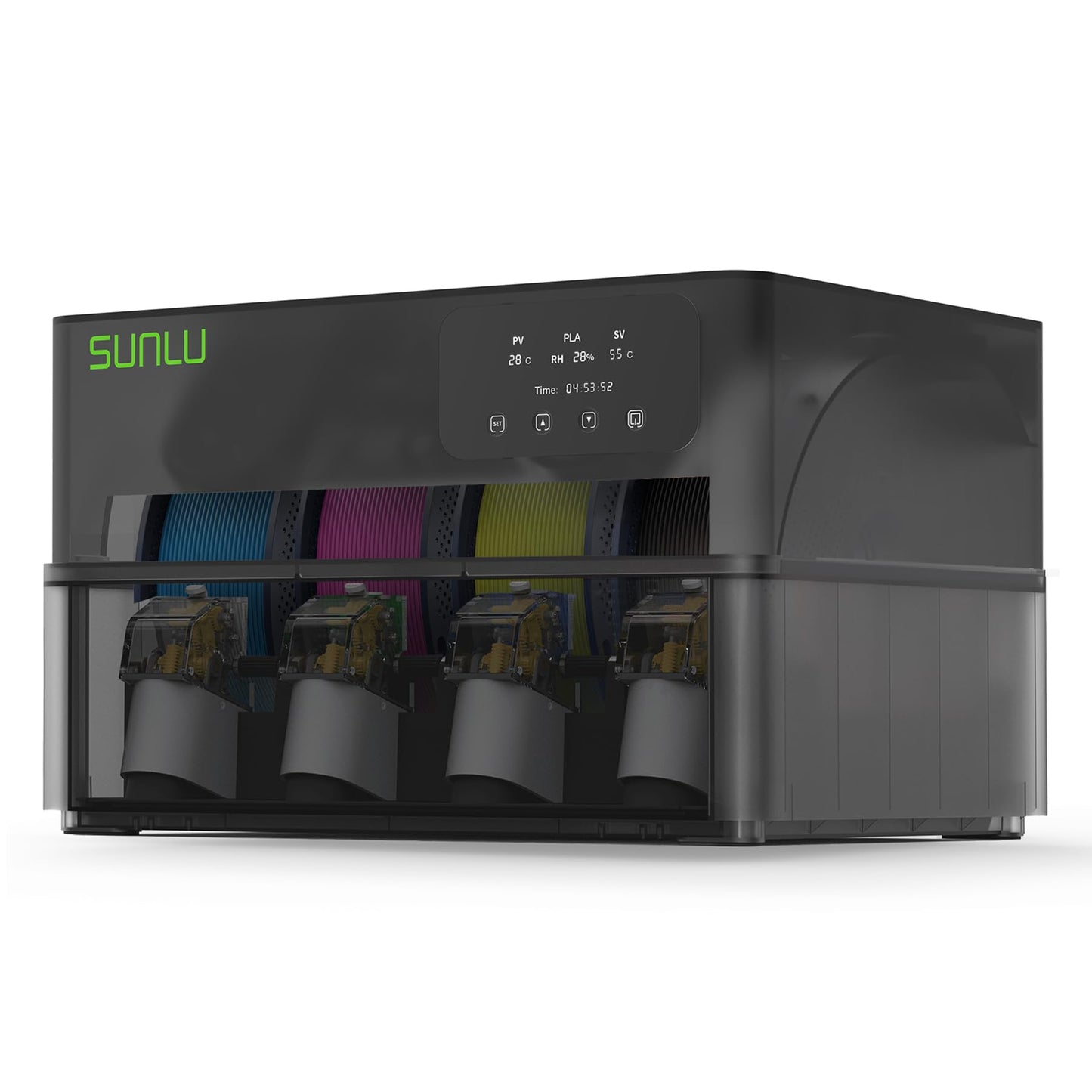 SUNLU AMS Heater, Compatible with Bambu lab AMS Gen 1 – Enables Simultaneous Printing & Drying, Easy Installation, Fast Heating to 70°C, 4-Spool Capacity Filament Dryer (Not Included AMS)