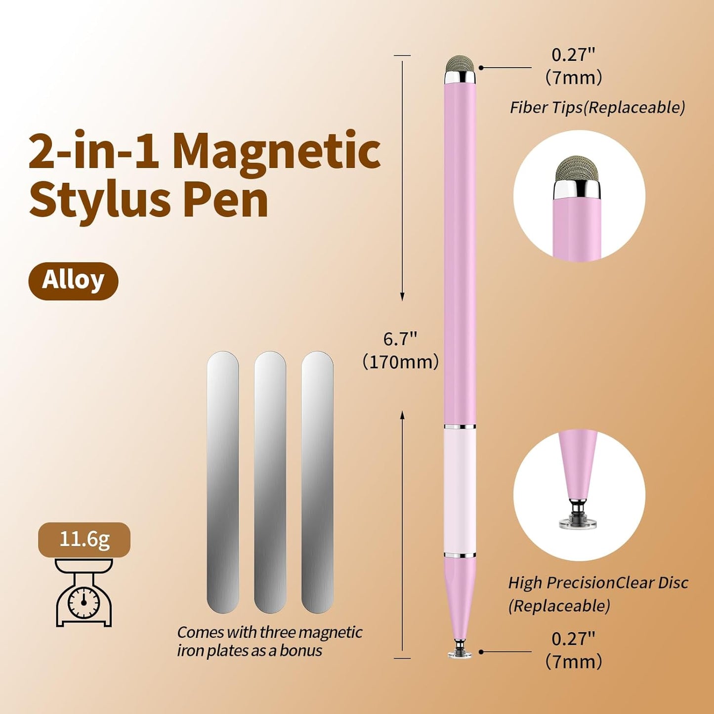 Bopomofo Touchscreen,5 2-in-1 Screens(9 3 Stylus Pen for PCS Magnetic Stylus Pen High Sensitivity & Precision