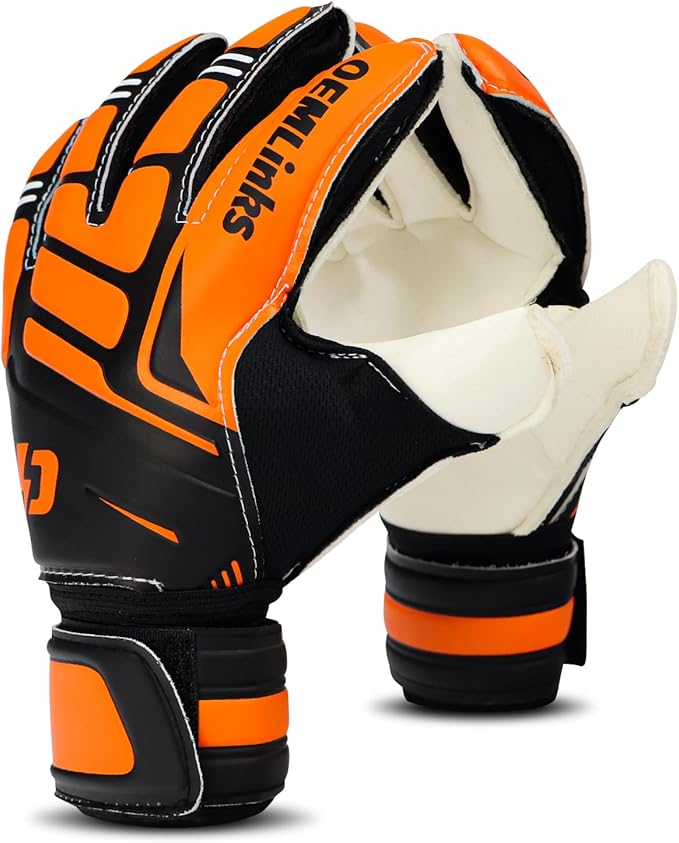 Youth&Adult Goalie Goalkeeper Gloves with Finger Protection Breathable Soccer Gloves with Strong Grips，6 Colors，Sizes 7-10