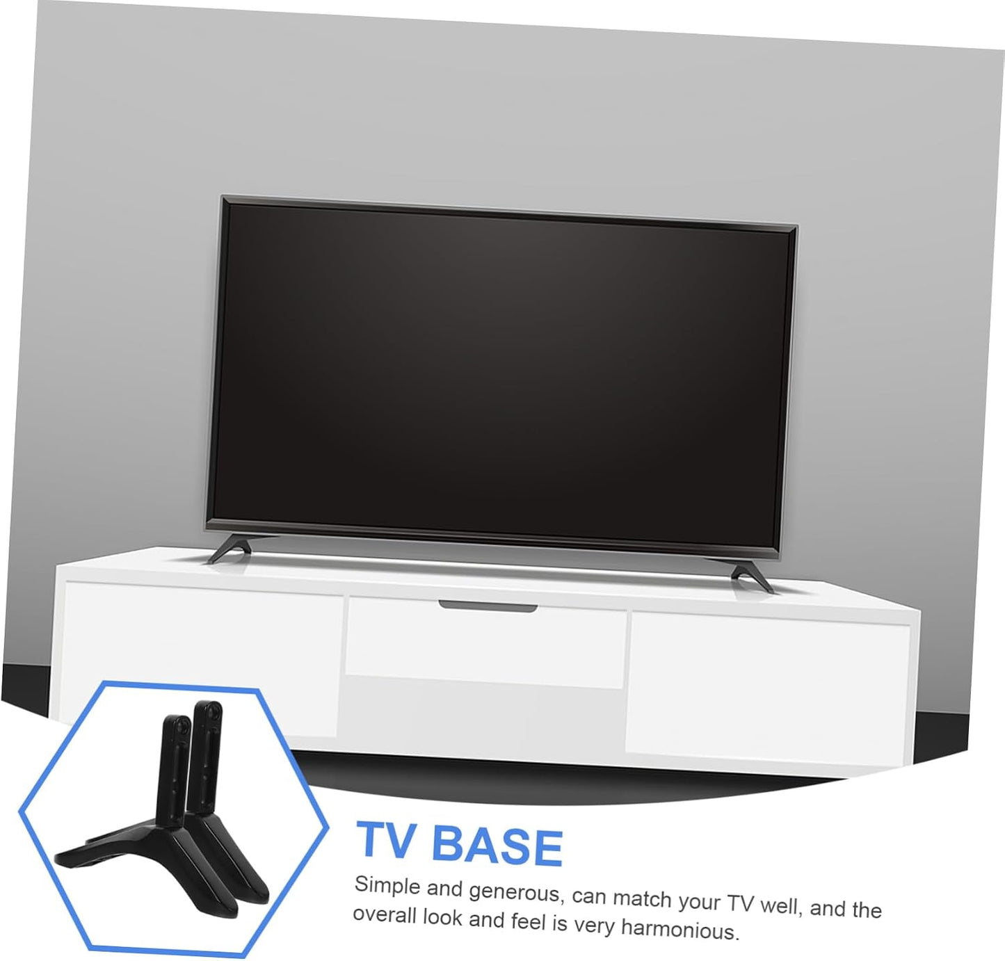 Mikinona Chic TV Base Stand for Flat Screens - Design for Home