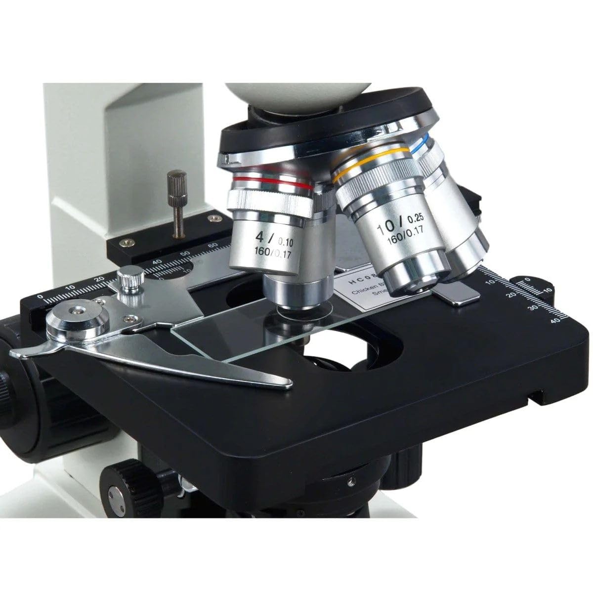 OMAX M837L Series Trinocular Lab Compound Microscope - 40X-1600X Magnification - Professional Microscope for Adults with LED Illumination