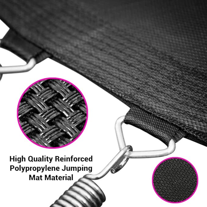 SereneLife 10ft Outdoor Trampoline with Safety Net Enclosure - Large Backyard Trampoline for Kids, Teens & Adults, Weather-Resistant Jumping Mat, Sturdy Frame, Perfect for Family Fun, 120"x120"x100.8"