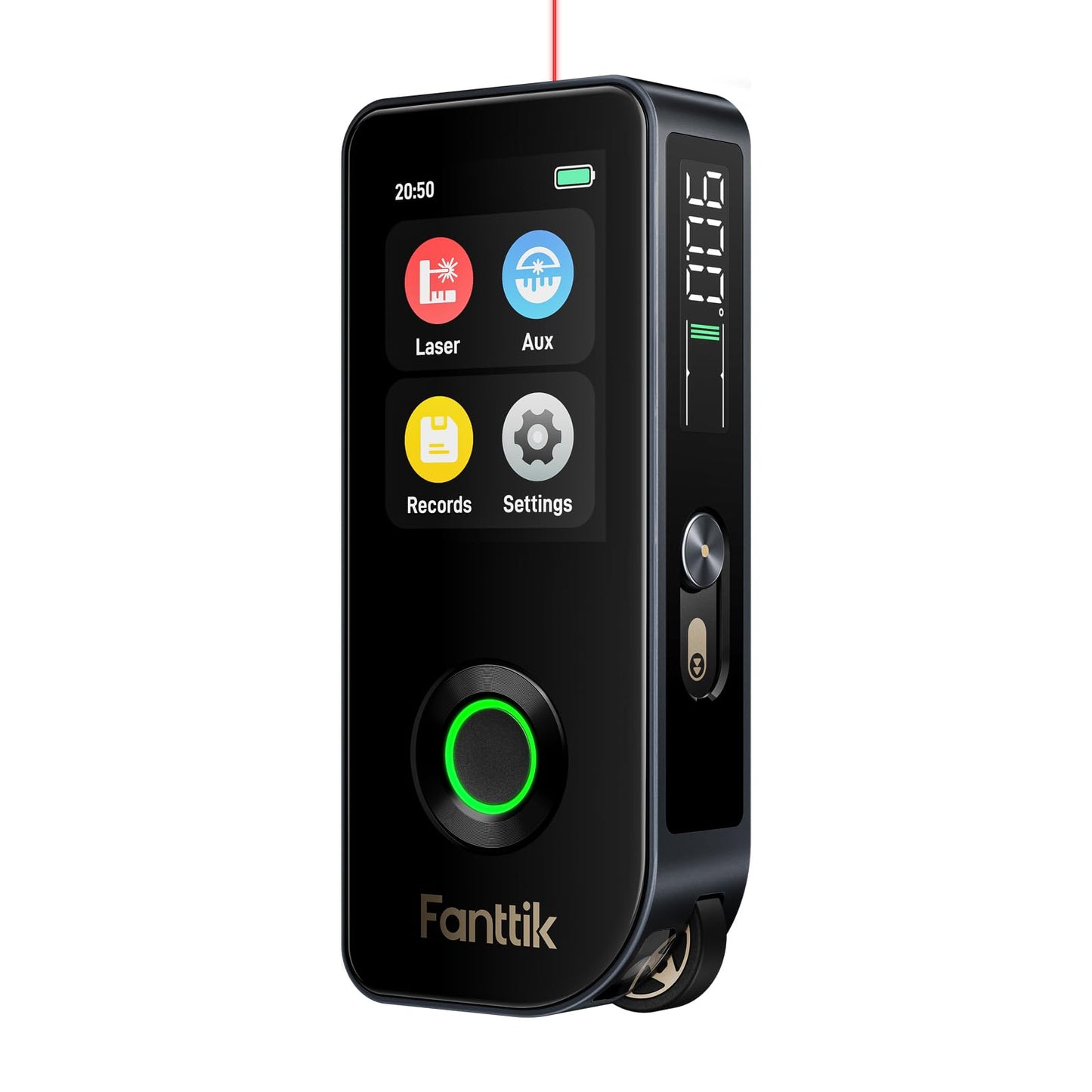 Fanttik A11 Ultra 3-in-1 Laser Measuring Tool, 197Ft Digital Laser Distance Measure with IPS Touch Screen & Side LCD, Wheel Roller & 3-Axis Digital Level, Rechargeable for Home DIY & Indoor Projects