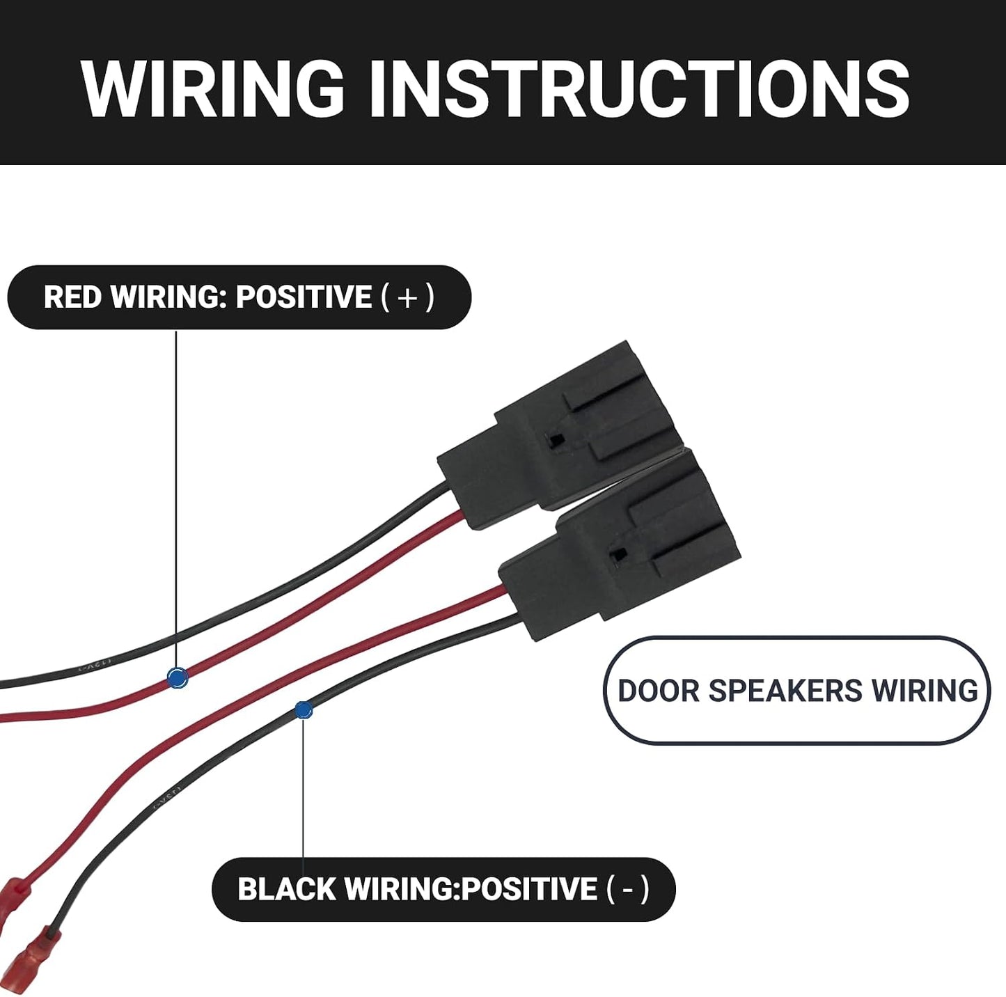 YYTQP 4 PC2-821 C2 1999-2015 PCS Door Speaker Wiring Harness, Audio Speaker Wire Cable Compatible with Peugeot Citroen