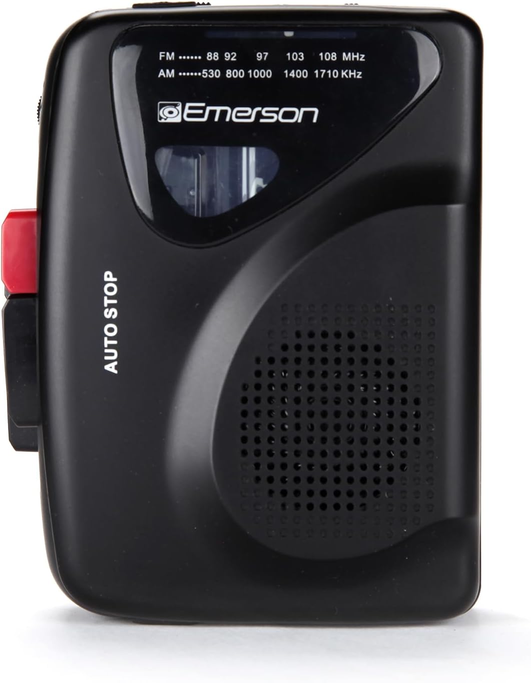 Emerson EPC-1000 Cassette 3.5mm Cassette Portable Player & Recorder with AM/FM Radio, Built-in Speaker, Headphone Jack