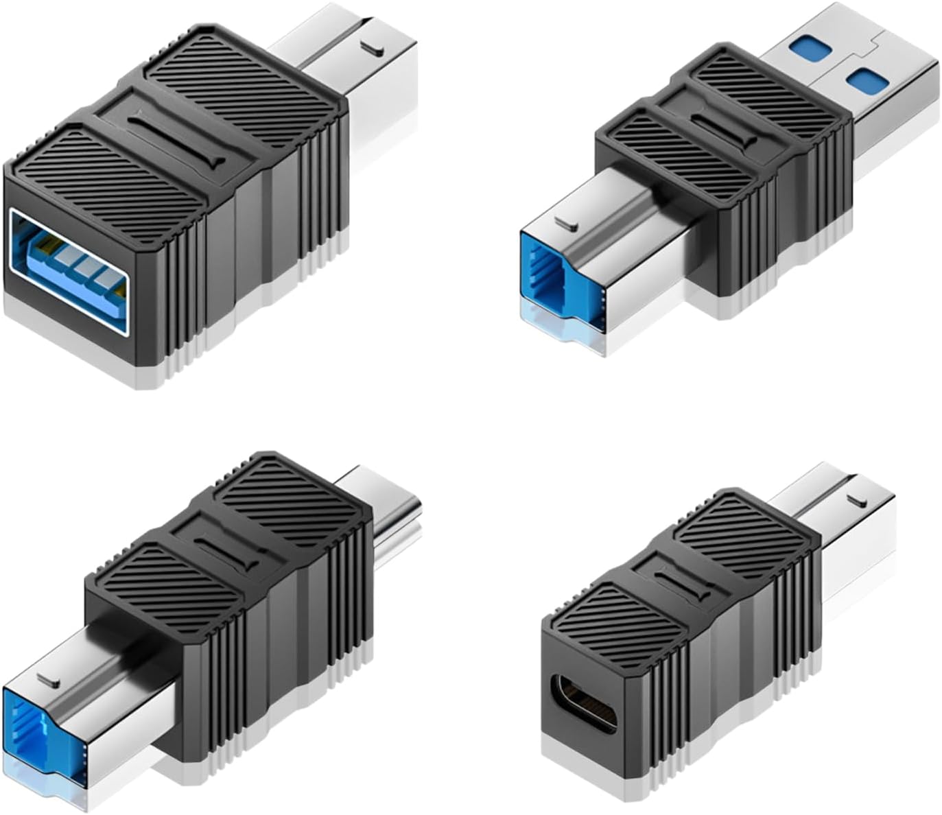 WITRN 3.0 USB C to B Adapter, USB Type-C to USB B Square Connector for Printer, Hard Drive Enclosure, Copier, Scanner