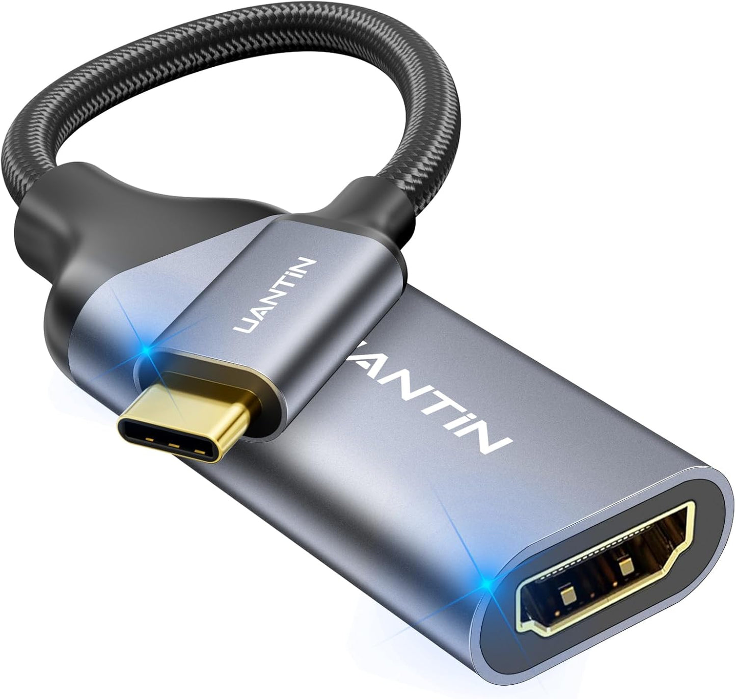 UANTIN (4K@60Hz) 3.1 3/4/5 15/16 S24, USB C to HDMI Adapter High-Speed USB Type-C to HDMI Cable Adapter [Thunderbolt