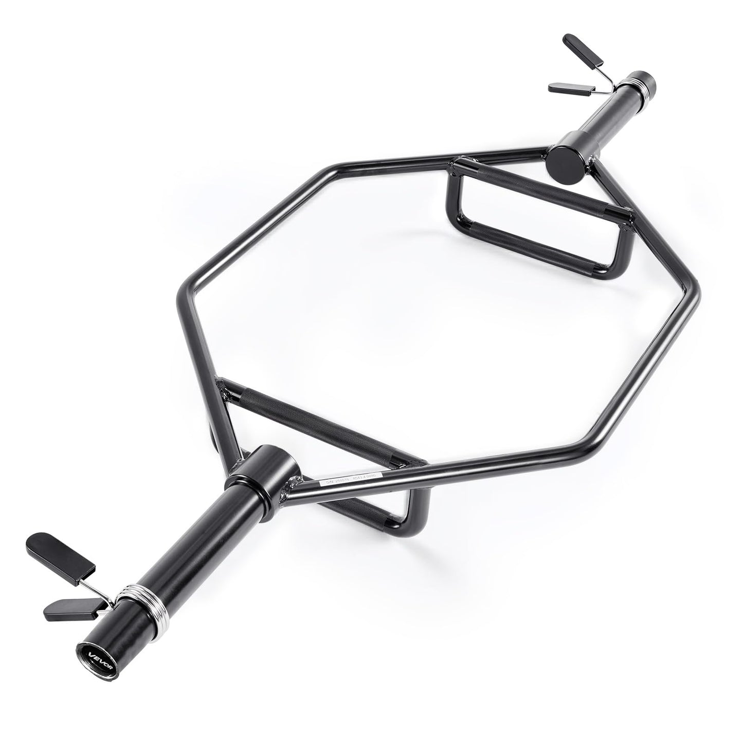 VEVOR Trap Bar Hex Bar, 2-Inch Hex Barbell, 800 LBS Capacity Shrug Bars with Knurled Grips, Weightlifting and Strength Training Equipment, Home Gym for Squats, Deadlifts, Shoulder Presses (Black)