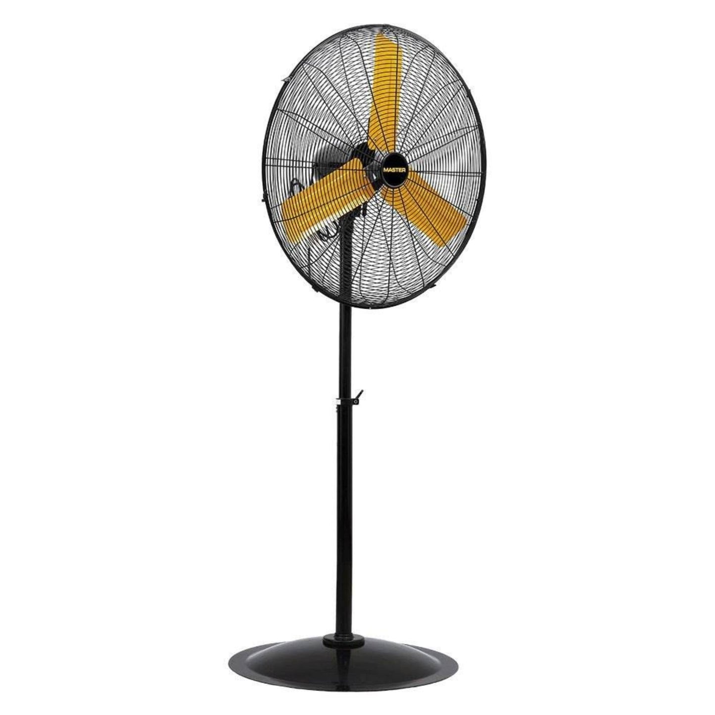 Master 24 Inch Oscillating Industrial High Velocity Pedestal Fan - Use for Shop, Garage or Warehouse, All-Metal Construction with OSHA-Compliant Safety Guards, 3 Speed Settings (MAC-24POSC)