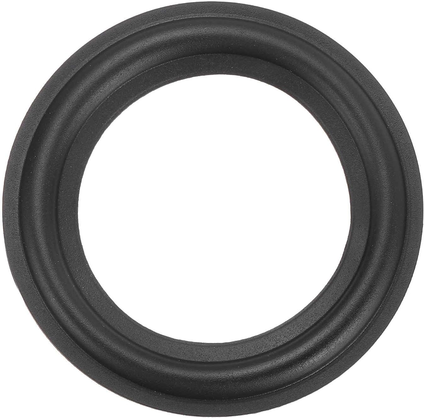 MECCANIXITY 3 Inch 74.5x48.5mm(IDxOD) Rubber Speaker Edge Surround Rings Perforated Subwoofer Rings Replacement Parts