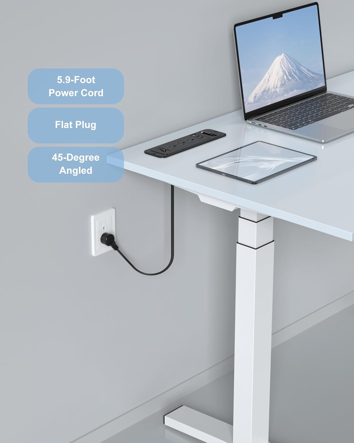 Jgstkcity Cable,2 20W Countertop Table,3 6FT-20W Recessed Power Strip with Retractable USB C PD USB C,Flush Mount