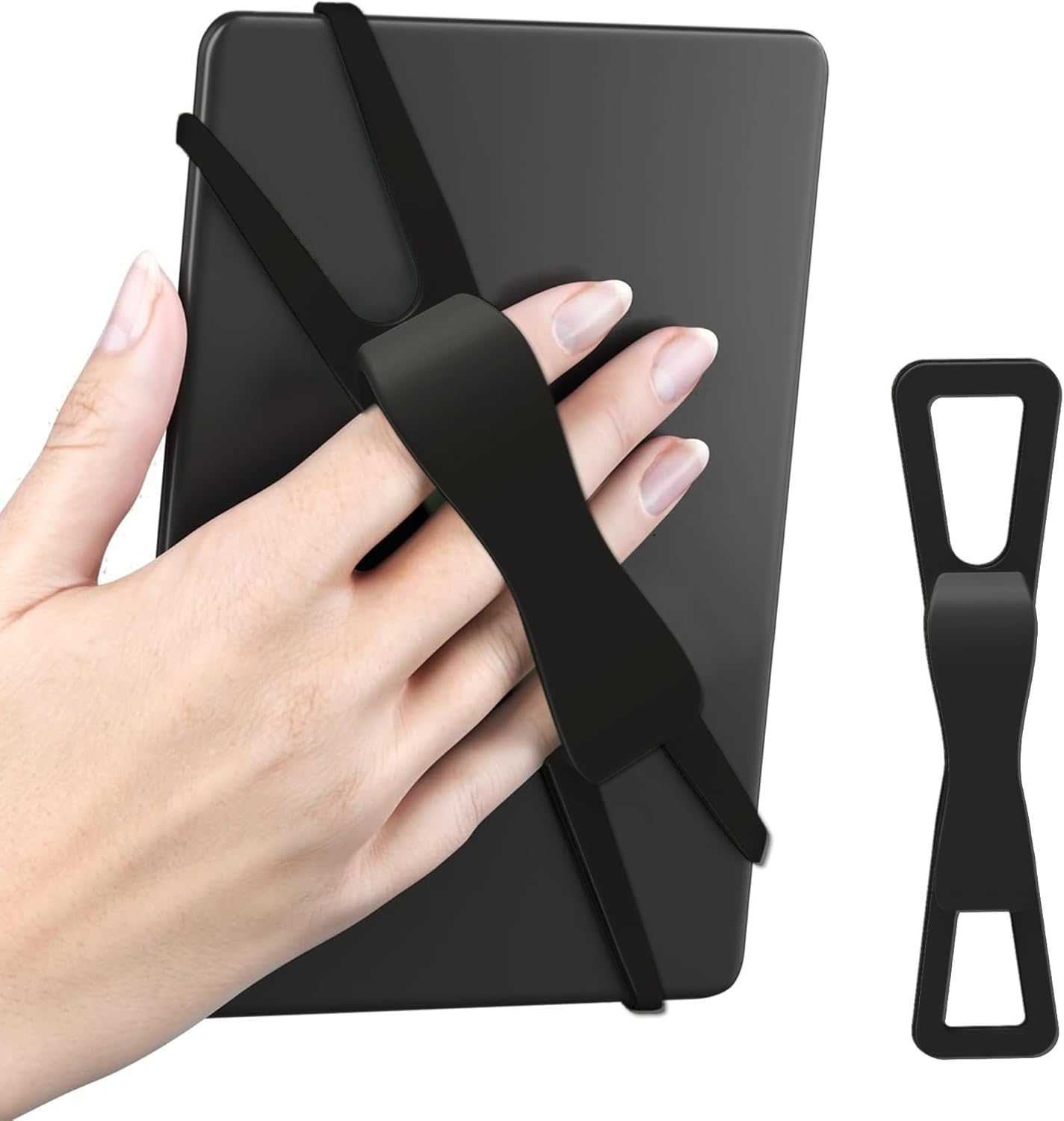 SEPTBEAM Ergonomic Silicone Hand Strap Holder for Kindle and Teblets - Handed Reading, Minimize Drops & Fatigue