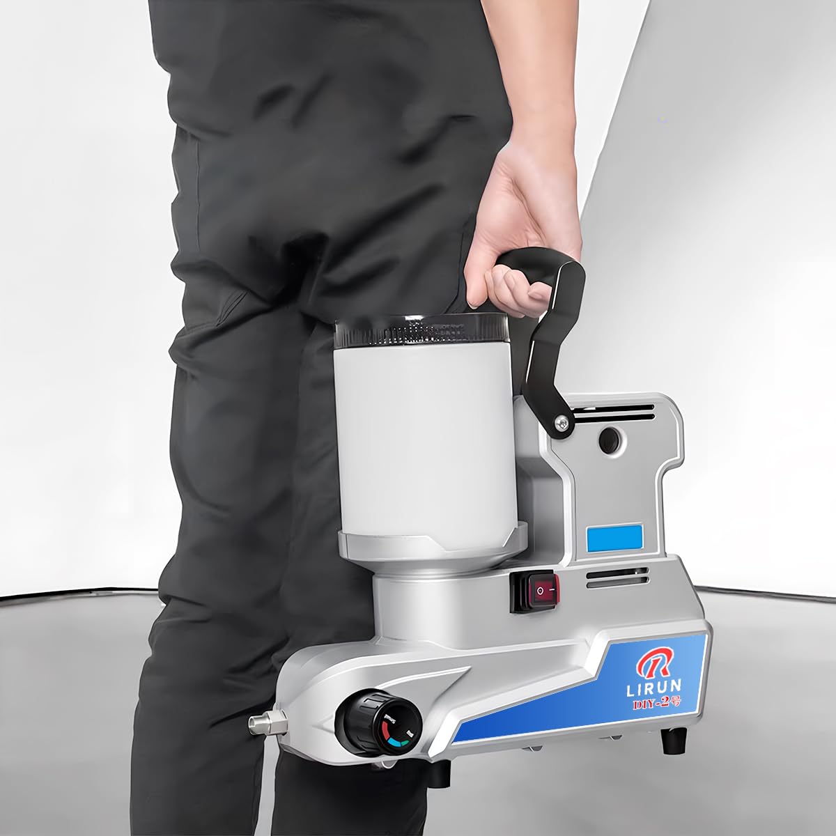 RLIRUN Airless Paint Sprayer, 2.5 L/Min High Flow, 0.5 Gallon Tank, 3 Adjustable Speeds, Durable Construction, 16 ft Hose, Includes 25-Piece Accessory Kit