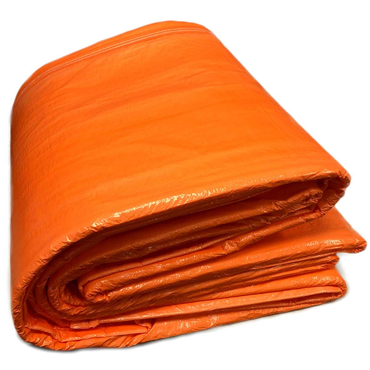 Moose Supply Concrete Curing Blanket Cover, 8 x 24 Foot Heavy Duty Insulated Concrete Blanket with Foam Core, PE Coated Woven Tarp for Construction, Cement, and Landscaping, Orange
