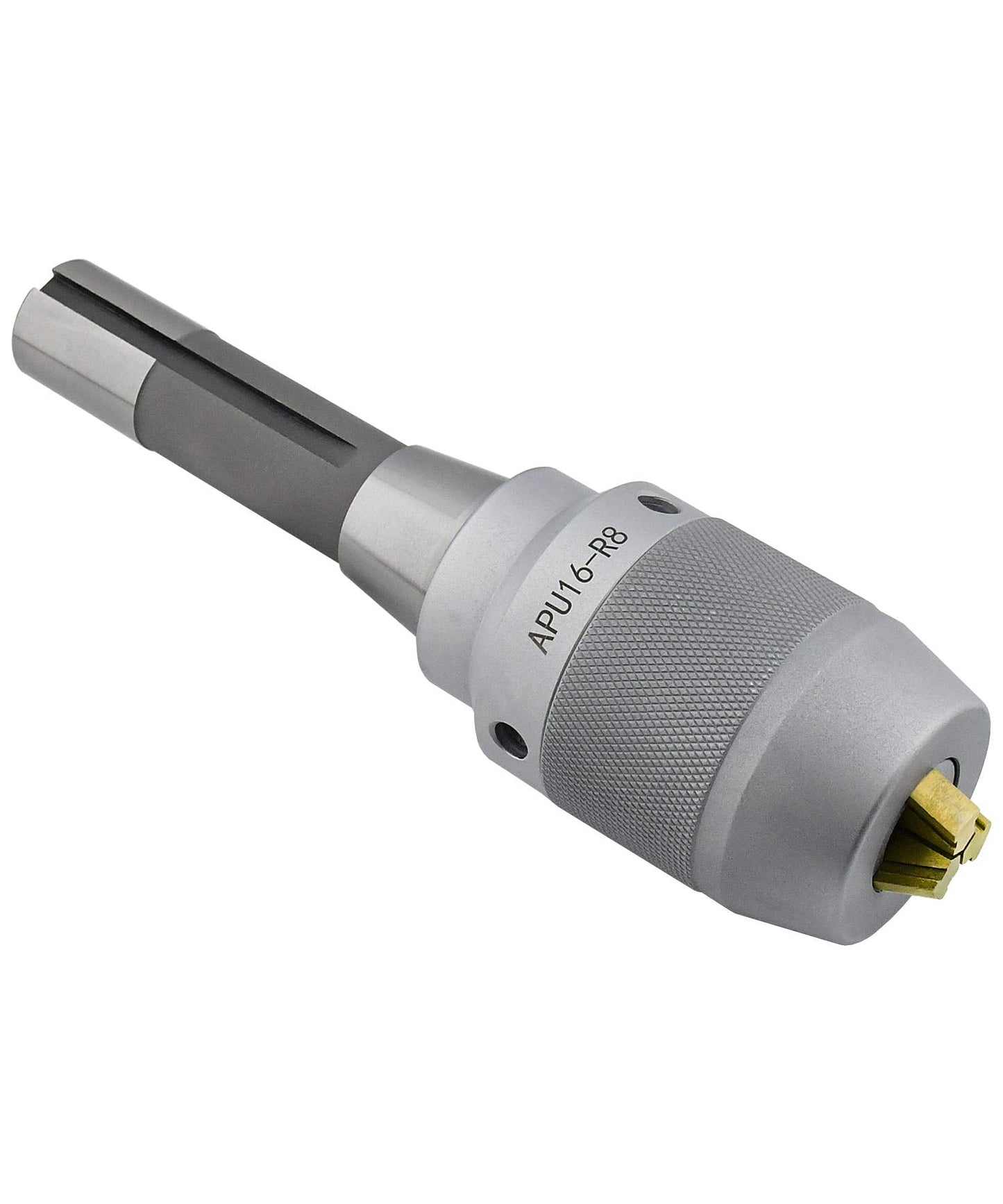 Earl Diamond Super Heavy Duty APU16 1/32-5/8 Inch R8 Shank Precision Integrated Keyless Drill Chuck