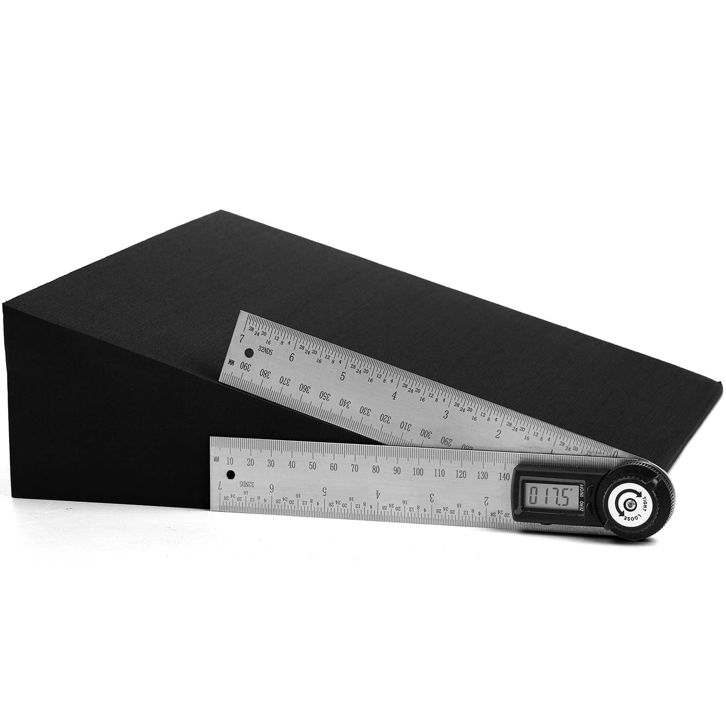 DEAYOU 2 Pack Yoga Foam Wedge, 13" EVA Foam Calf Stretch Slant Board for Lower Leg Strength Improve, Squat Wedge Incline Block for Workout, Exercise, Knee Pad, Back Support, Footrest Cushion (Black)