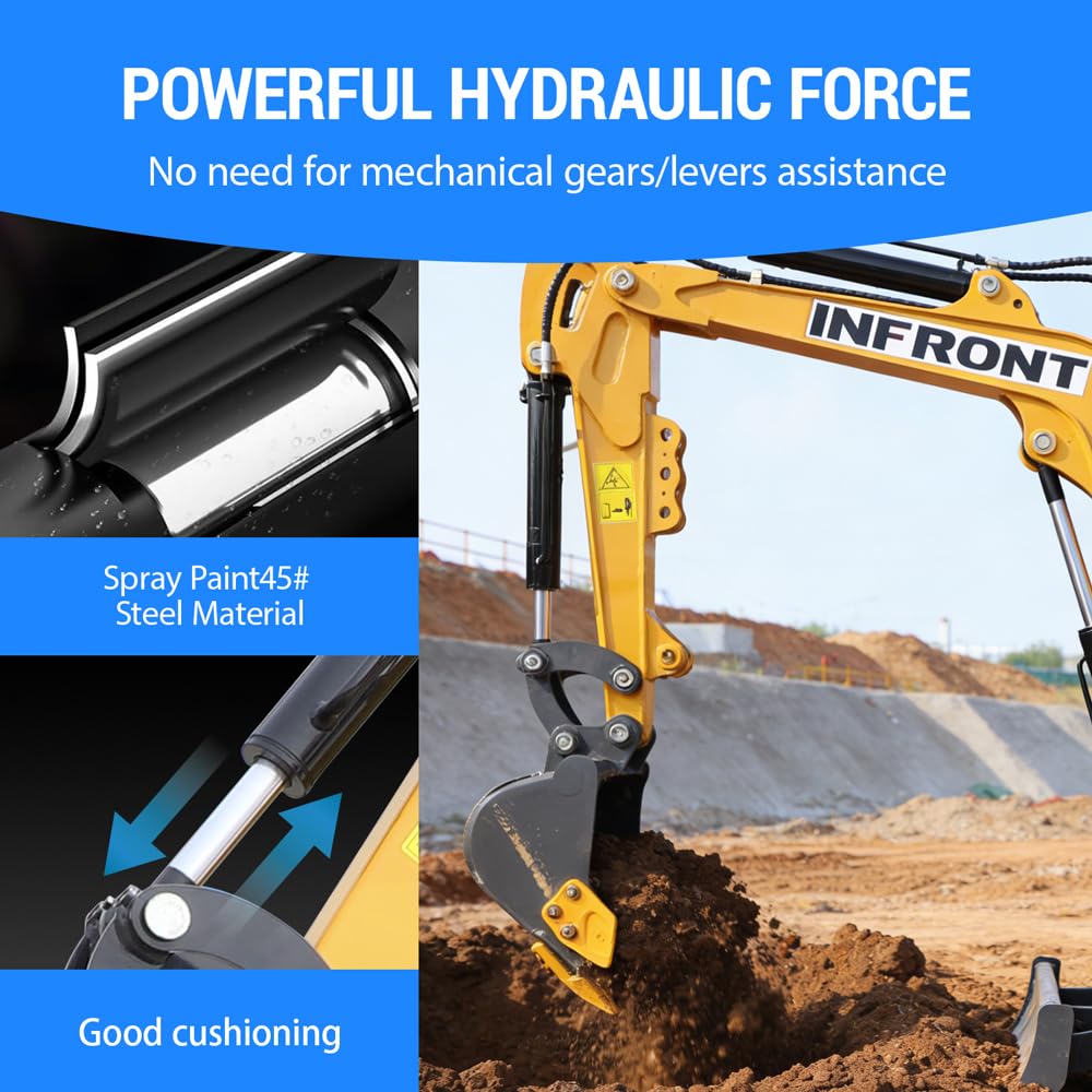 Mini Excavator arm Cylinder, Hydraulic arm Cylinder Replacement Part, Chinese mini Excavator Attachment, Suitable for 1.0-1.2 ton excavators.