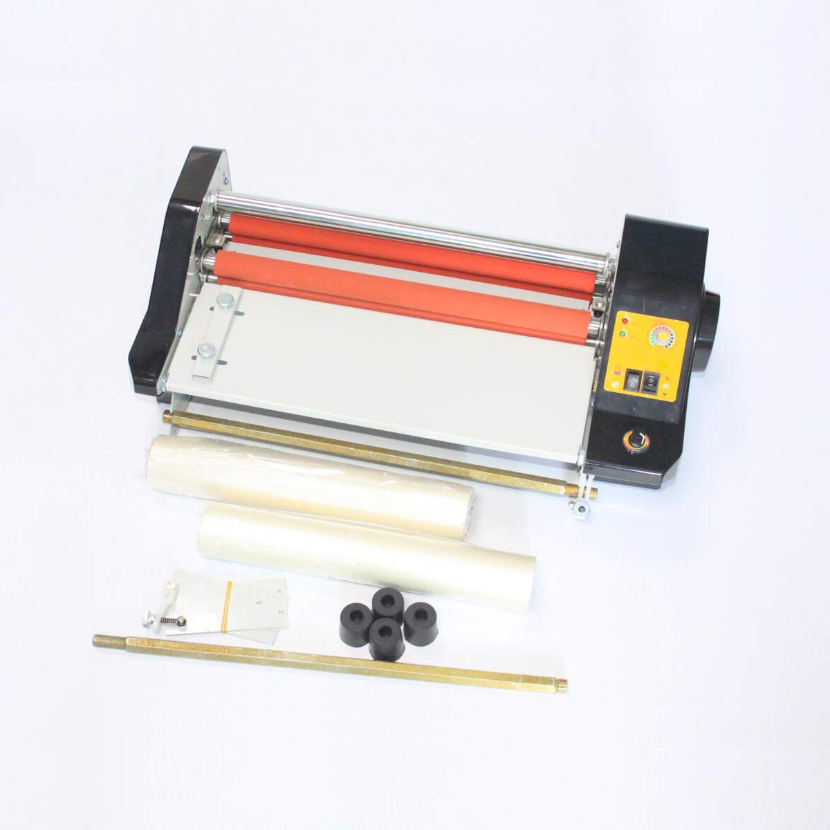 13.6" Laminating Machine, SHengwin Hot and Cold Roll Laminator 110V Thermal Roll Laminating Machine for Single/Dual Sides A3/A4 Paper Lamination