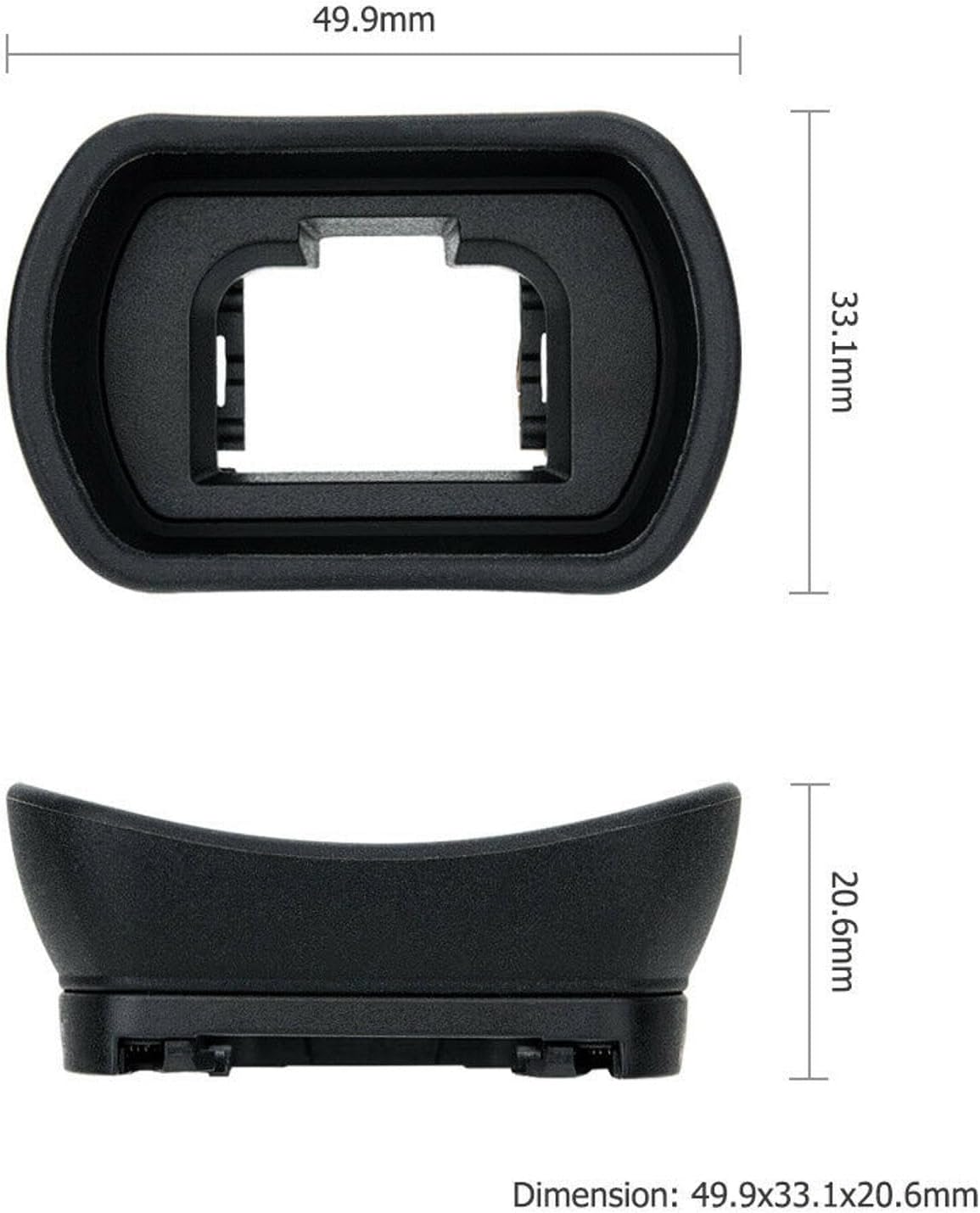 ZEZEFUFU 1* A7III A7II A7RIV A7RIII A7RII Soft Silicone Camera Eye Cup Eyepiece Viewfinder for Sony