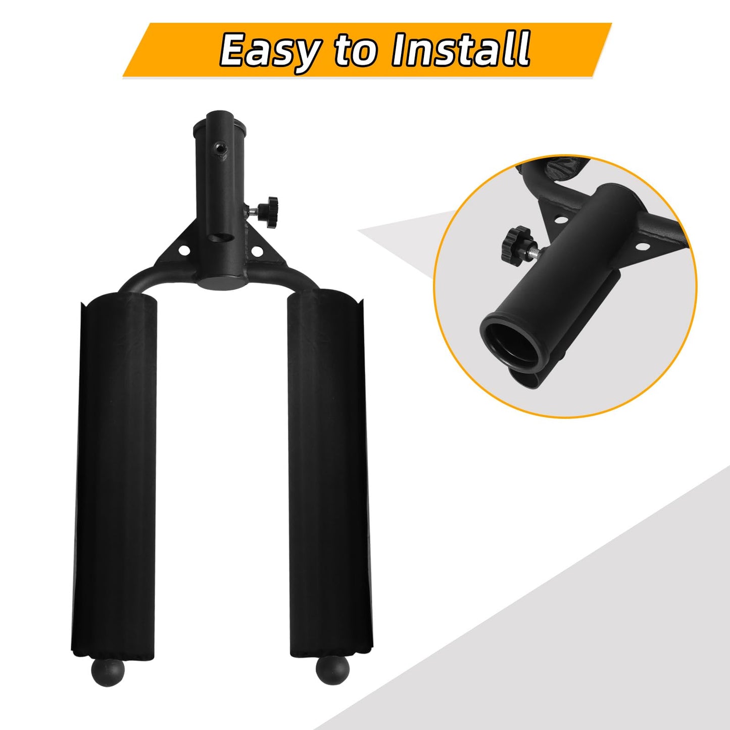 Viking Press Handle Landmine Attachment for 2-Inch Olympic Barbell – T-Bar Row Handle for Strength Training, Build Arms, Shoulders & Back, Home & Gym Equipment