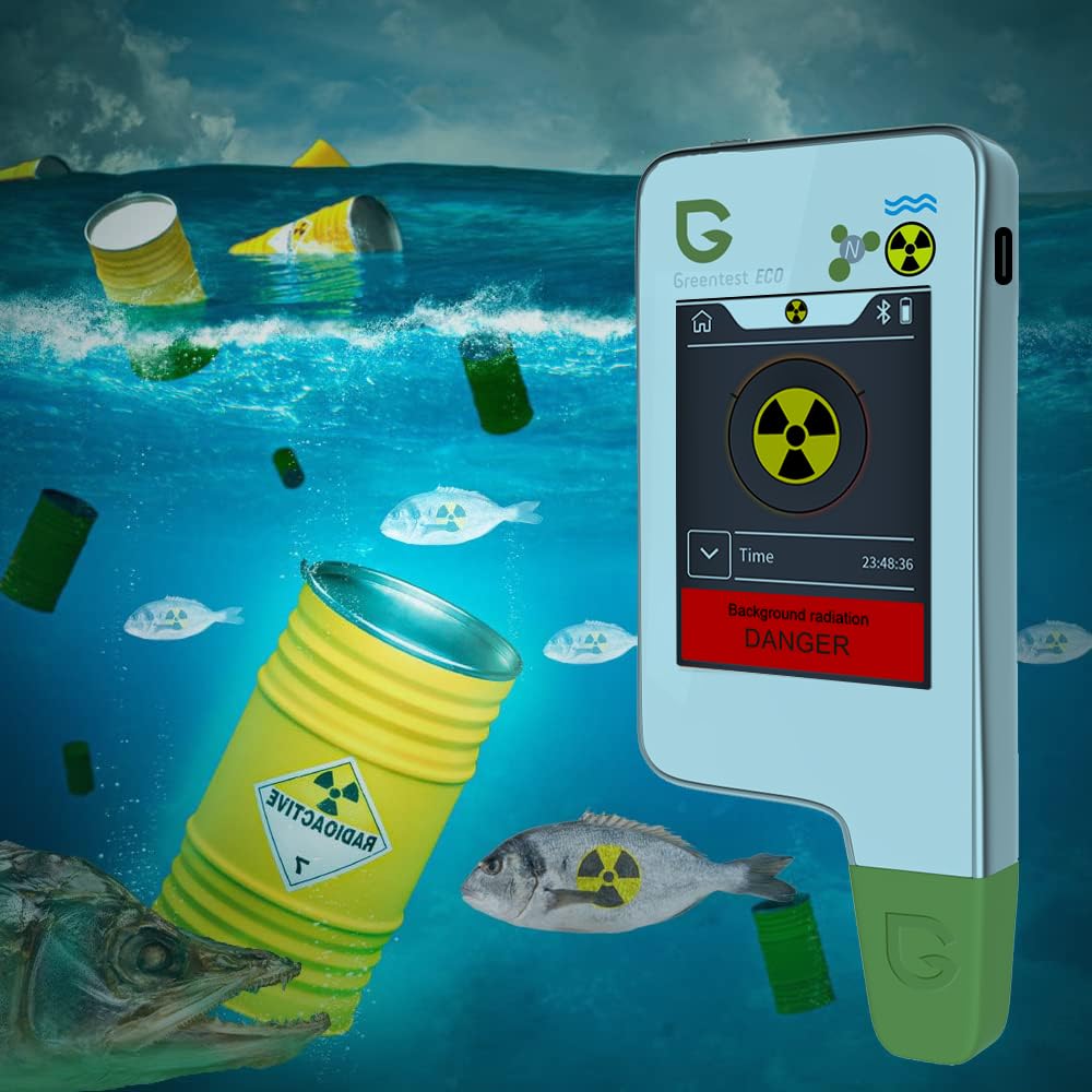 Greennovo Instant Read Screen Touch Meat,Fruit,Vegetable Nitrate Tester Water Meter TDS PPM Analyzer & Geiger Counter Combo for Food (White)