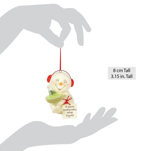 Department 56 Snowpinions Feeling Salty Bring Tequila Hanging Ornament, 3.15 Inch, Multicolor