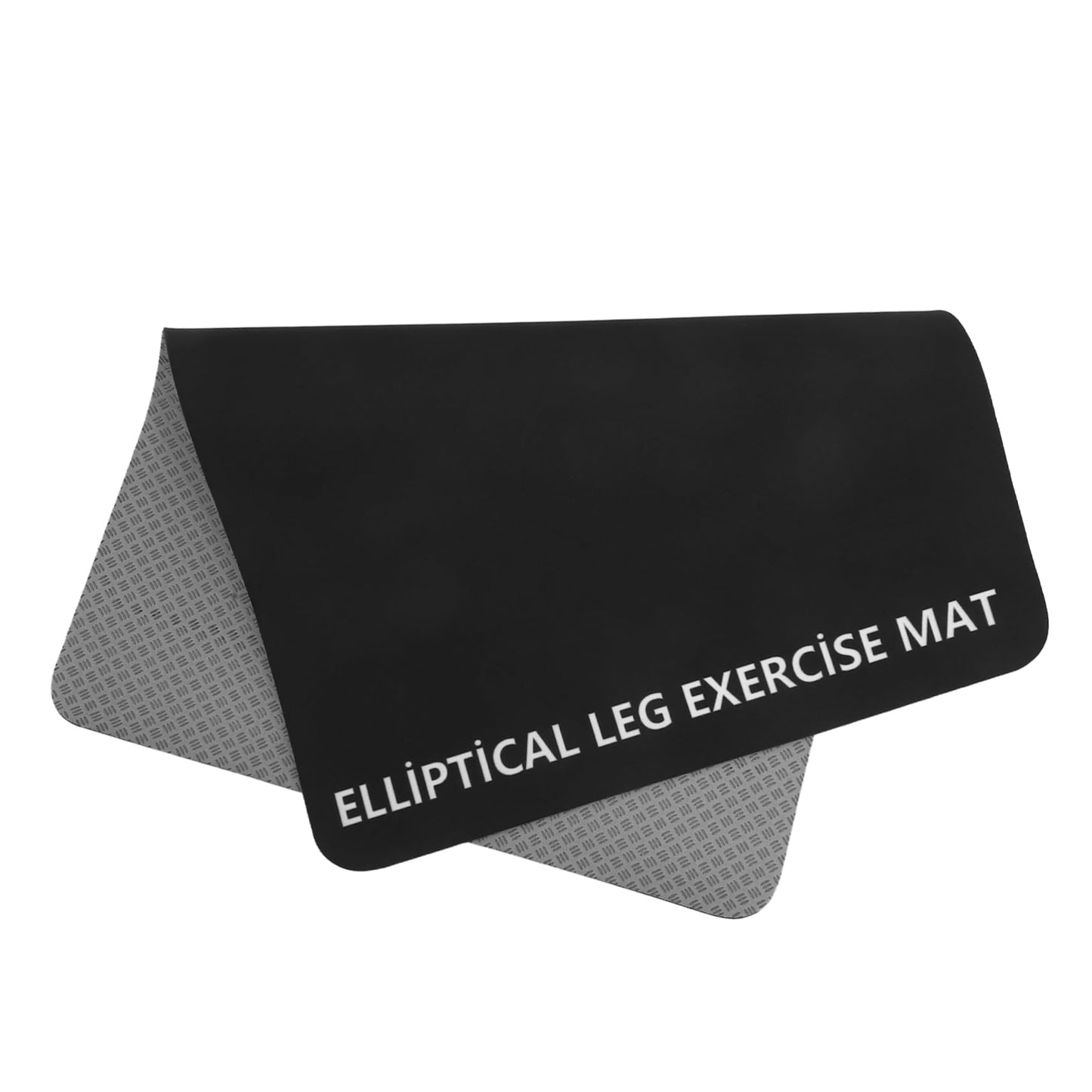 ifundom Non-Slip Shock-Absorbing Mat for Treadmills Vibration Dampening Floor Protector Black PU Exercise Equipment Mat for Home Gym