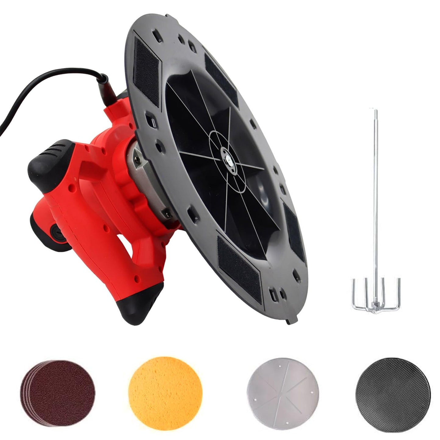 PreAsion 220V Wall Smoothing Polishing Machine 3800W Electric Concrete Cement Mortar Trowel Hand-Held Putty Cement Mortar Trowel Plaster Smoothing Tool